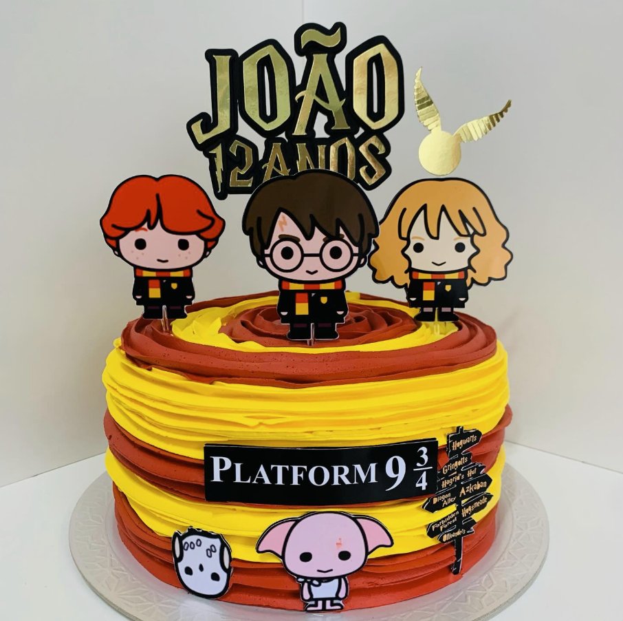 Bolo temático Harry Potter