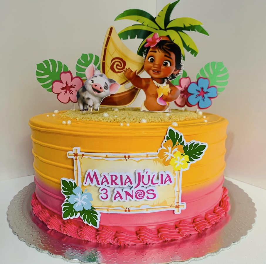 Bolo temático Moana